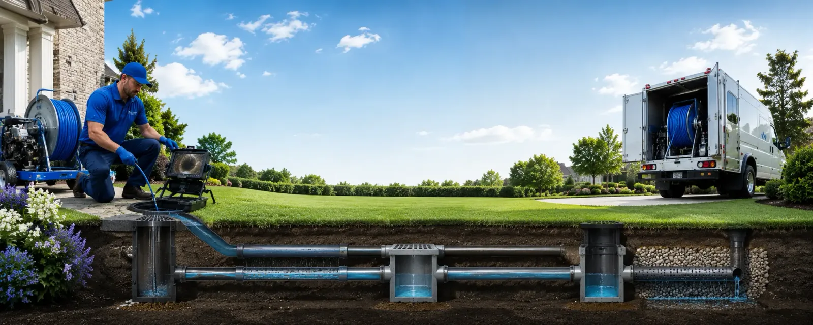 Outdoor drain cleaning information for Underwood, IN